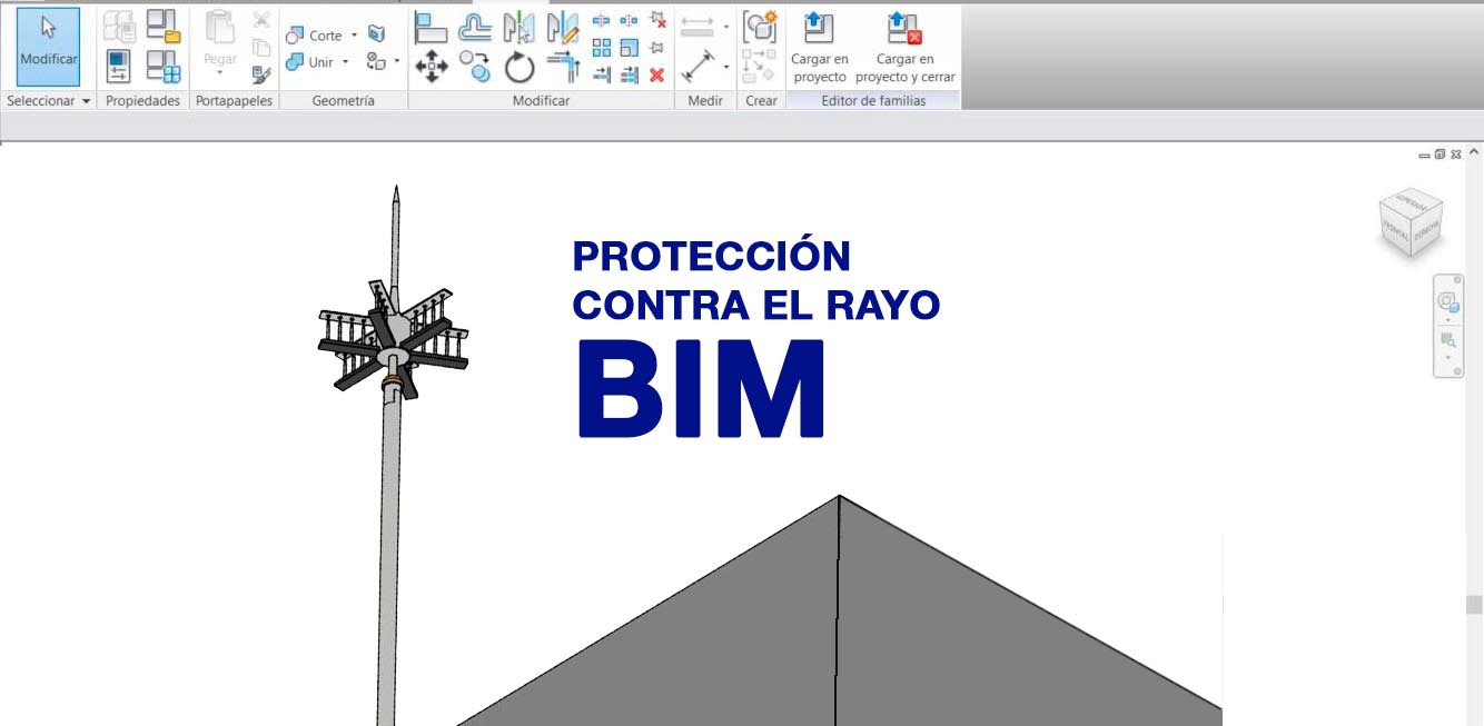 Productos de protección contra el rayo en formato BIM