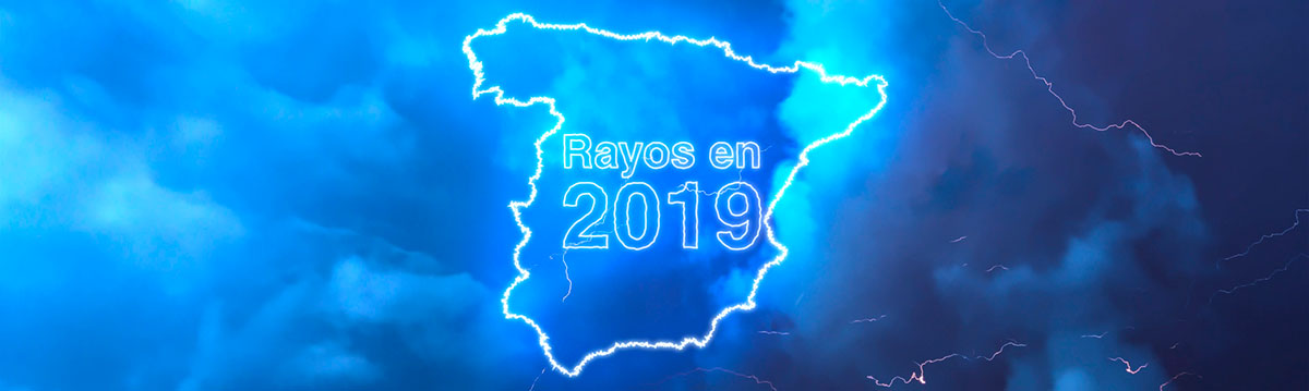 Rayos en la Península Ibérica durante el 2019