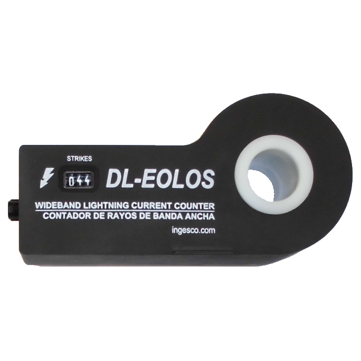 Contador de rayos para plantas eólicas