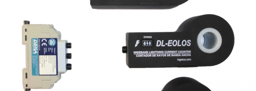 Contador de rayos para aerogeneradores