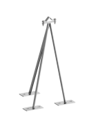 Mast clamp with V plate
