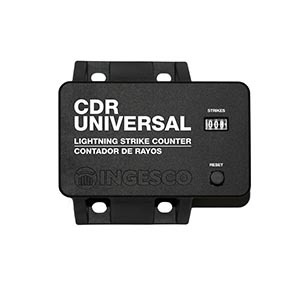 Lightning counter control systems for lightning rods.