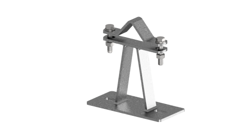 Fixação de mastro com placas 15