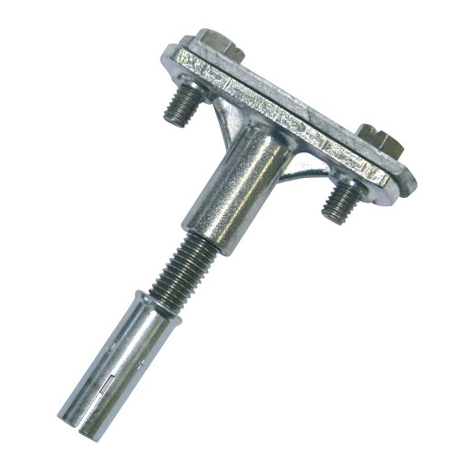 Folding clamp w/spike for flat conductors