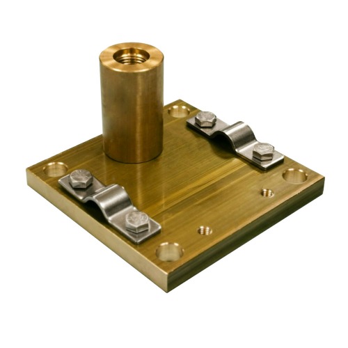 Support horitzontal avec axe déplacé pour pointes de capture en laiton